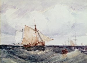 A Cutter and Other Ships in a Strong Breeze